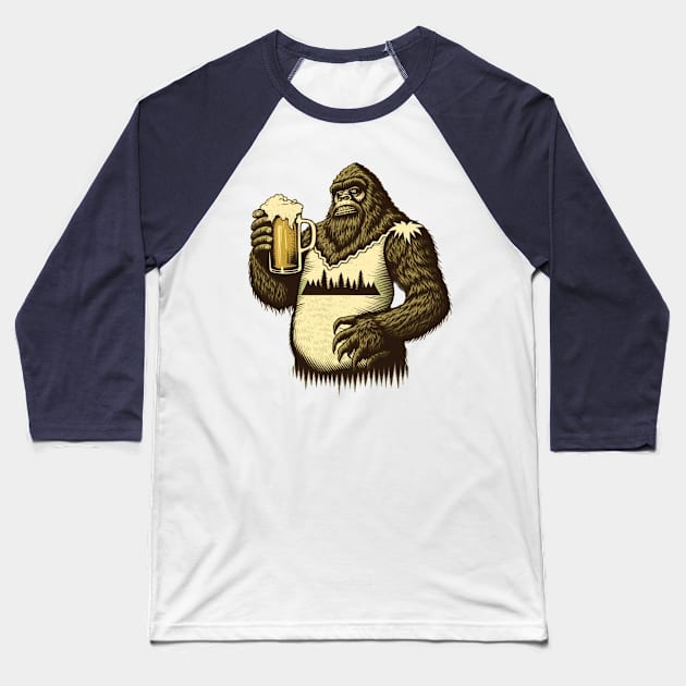 Hopsquatch Baseball T-Shirt by Goddess Designs